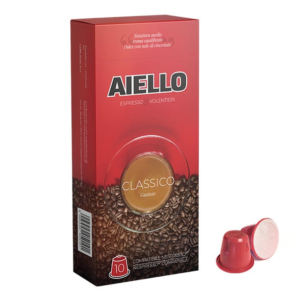 classico italian coffee nespresso compatible capsules aiello